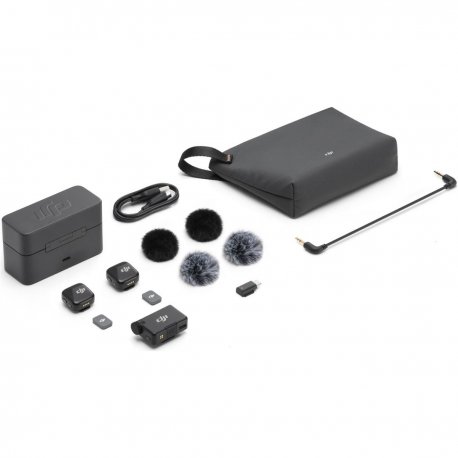 Мікрофонна радіосистема DJI Mic Mini (2 TX + 1 RX + Charging Case) (CP.RN.00000433.01) EU