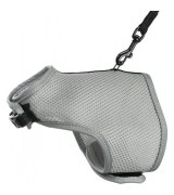 Шлей с поводком для кошек Trixie Soft Gray (41896)