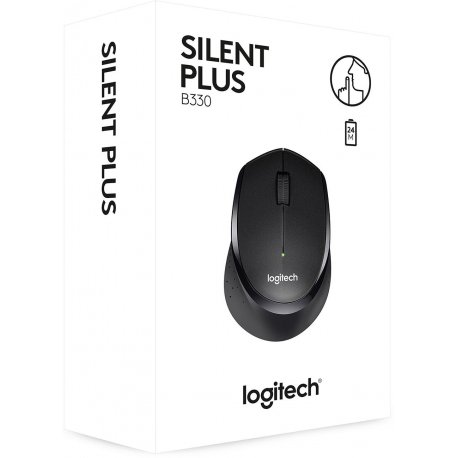 Мышь беспроводная Logitech B330 Silent Plus Black (910-004913)