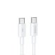Кабель Remax Marlik Fast Charging Type-C to Type-C (2m) White (6954851215547) Кабель Remax Marlik Fast Charging Type-C to Type-C (2m) White (6954851215547)