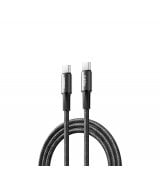 Кабель Remax WindSpeed CB25 Fast Charging Type-C to Type-C (1.2m) Black (6954851247722)