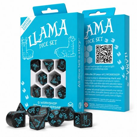 Набор кубиков Q-Workshop 20 years: Llama Dice Set (8) (S20Y04)
