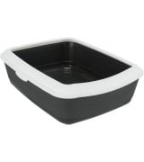 Туалет Trixie Classic для кошек с рамкой пластиковый Grey (40184)