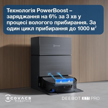 Робот-пылесос Ecovacs Deebot Omnicyclon X11 Black (DEX99-1 BLACK)