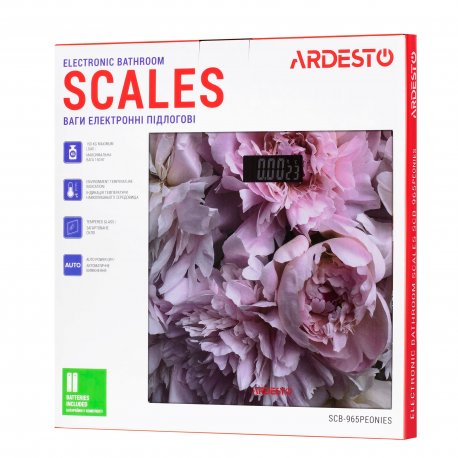 Весы напольные Ardesto Peonies (SSCB-965PEONIES)