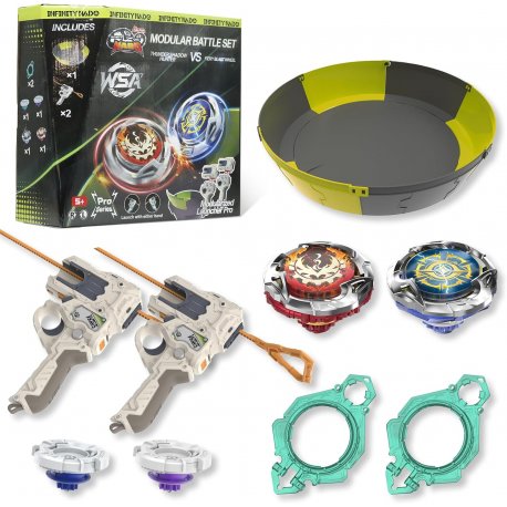 Набор волчков Infinity Nado VII Pro Series Modular Battle Set Thunder Shadow Hunter vs Fiery Blast (EU664181)