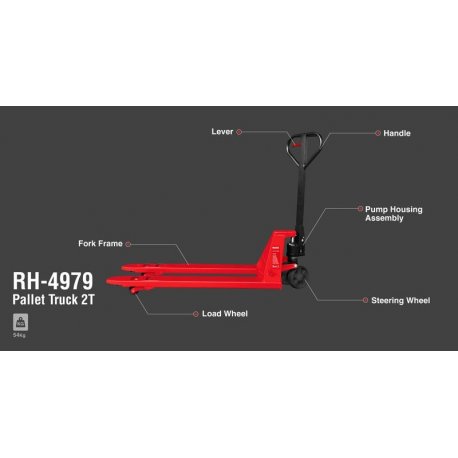 Рокла складська Ronix 2Т Red (RH-4979)