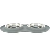 Миски Trixie для котів на підставці 2х200мл 16 см Grey (24981*****)