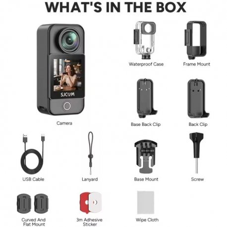 Экшн-камера SJCAM C400 Pocket Black (6972476162374)