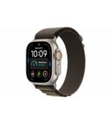 Apple Watch Ultra 4 49mm (GPS+5G) Natural Titanium Case with Dark Olive Alpine Loop - S