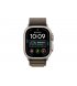 Apple Watch Ultra 4 49mm (GPS+5G) Natural Titanium Case with Dark Olive Alpine Loop - S