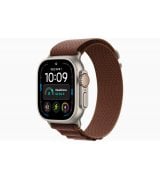 Apple Watch Ultra 4 49mm (GPS+5G) Natural Titanium Case with Burgundy Alpine Loop - S