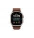 Apple Watch Ultra 4 49mm (GPS+5G) Natural Titanium Case with Burgundy Alpine Loop - S