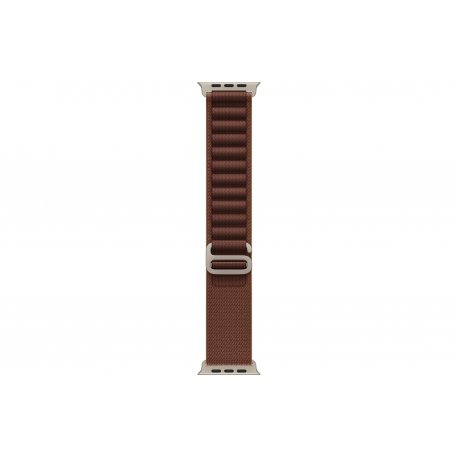 Apple Watch Ultra 4 49mm (GPS+5G) Black Titanium Case with Burgundy Alpine Loop - S