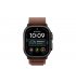 Apple Watch Ultra 4 49mm (GPS+5G) Black Titanium Case with Burgundy Alpine Loop - S