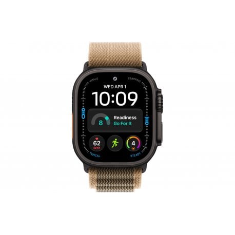 Apple Watch Ultra 4 49mm (GPS+5G) Black Titanium Case with Desert Alpine Loop - S