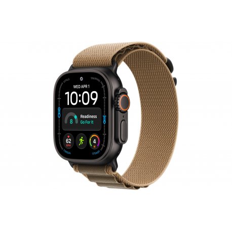 Apple Watch Ultra 4 49mm (GPS+5G) Black Titanium Case with Desert Alpine Loop - M