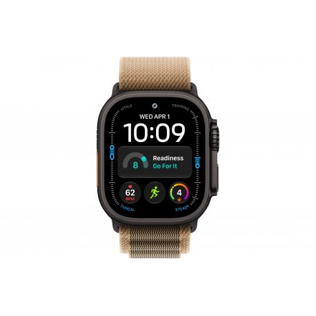 Apple Watch Ultra 4 49mm (GPS+5G) Black Titanium Case with Desert Alpine Loop - S
