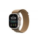 Apple Watch Ultra 4 49mm (GPS+5G) Natural Titanium Case with Desert Alpine Loop - S