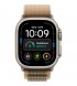 Apple Watch Ultra 4 49mm (GPS+5G) Natural Titanium Case with Desert Alpine Loop - S