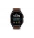 Apple Watch Ultra 4 49mm (GPS+5G) Black Titanium Case with Dark Umber Trail Loop - S/M