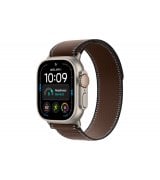 Apple Watch Ultra 4 49mm (GPS+5G) Natural Titanium Case with Dark Umber Trail Loop - S/M