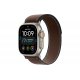 Apple Watch Ultra 4 49mm (GPS+5G) Natural Titanium Case with Dark Umber Trail Loop - S/M