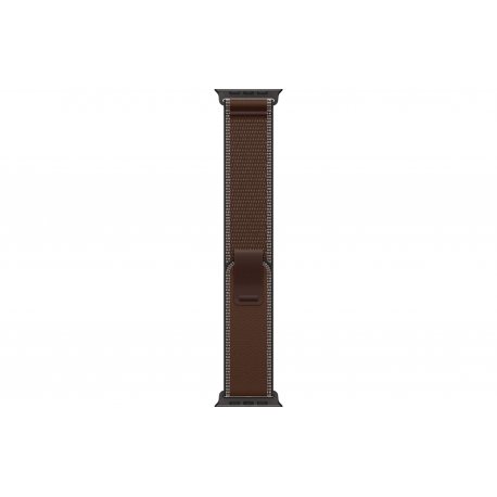 Apple Watch Ultra 4 49mm (GPS+5G) Natural Titanium Case with Dark Umber Trail Loop - S/M