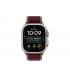 Apple Watch Ultra 4 49mm (GPS+5G) Natural Titanium Case with Burgundy Trail Loop - S/M