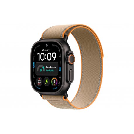 Apple Watch Ultra 4 49mm (GPS+5G) Black Titanium Case with Sand Trail Loop - S/M
