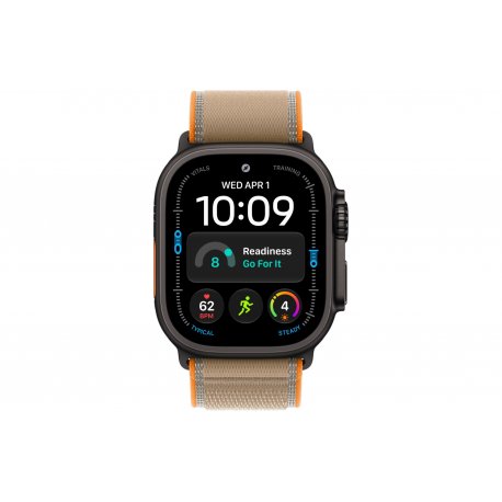 Apple Watch Ultra 4 49mm (GPS+5G) Black Titanium Case with Sand Trail Loop - S/M