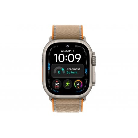 Apple Watch Ultra 4 49mm (GPS+5G) Natural Titanium Case with Sand Trail Loop - S/M