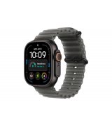 Apple Watch Ultra 4 49mm (GPS+5G) Black Titanium Case with Translucent Black Ocean Band