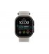 Apple Watch Ultra 4 49mm (GPS+5G) Black Titanium Case with Translucent GrayGray Ocean Band