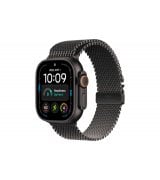 Apple Watch Ultra 4 49mm (GPS+5G) Black Titanium Case with Black Titanium Milanese Loop - S