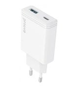 Сетевое зарядное устройство Proove Slender 65W (Type-C + USB) White (WCSL65110002)