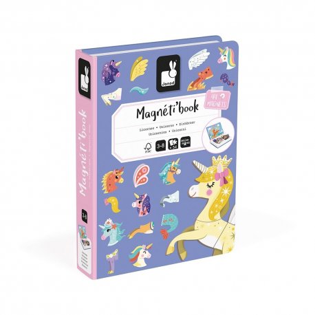 Магнітна книга Janod Єдиноріжки (J02584)