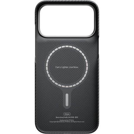Чехол Pitaka Edge Ultra-Slim для iPhone 18 Pro/17 Pro Twill Black/Grey (KI1801P)