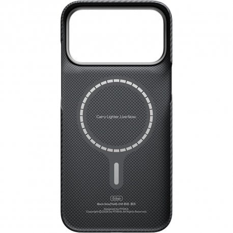 Чохол Pitaka Edge Ultra-Slim для iPhone 18 Pro/17 Pro Twill Black/Grey (KI1801P)