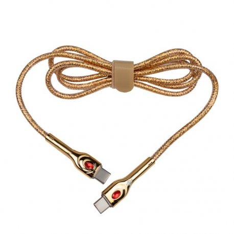 Кабель LogicPower Type-C to Type-C 65W (1m) Gold (C651M)