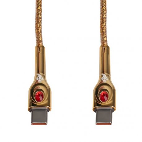 Кабель LogicPower Type-C to Type-C 65W (1m) Gold (C651M)
