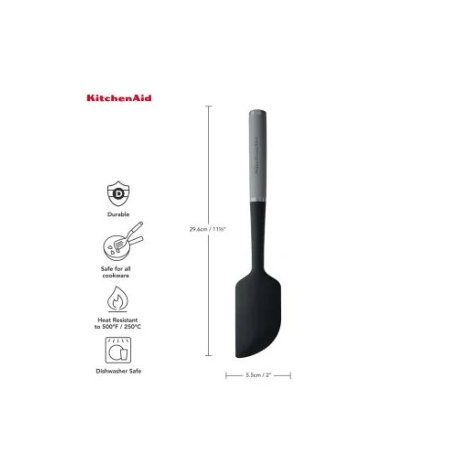 Лопатка для тіста KitchenAid Coreline Gray (KAS031OHCGG)