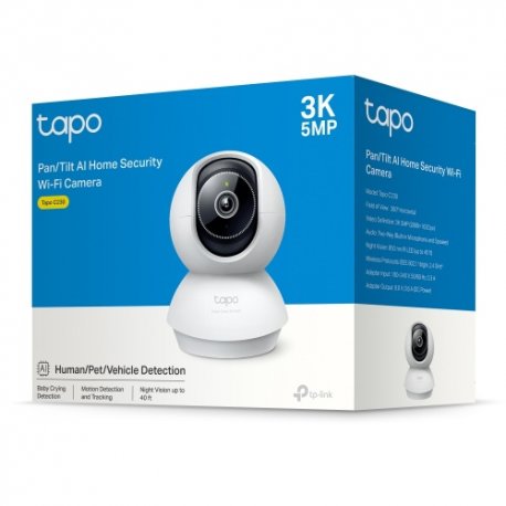 Домашняя Wi-Fi камера TP-Link Tapo с функцией панорамирования/наклона White (Tapo C230)