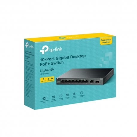 Коммутатор TP-Link LS1210GP Black (LS1210GP)