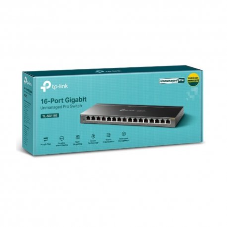 Коммутатор TP-Link TL-SG116E Black (TL-SG116E)