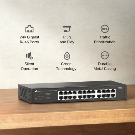 Комутатор TP-Link LS1024G Black (LS1024G)