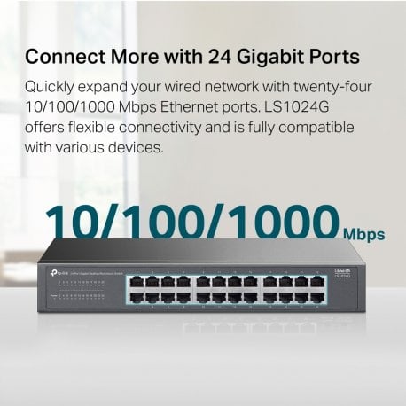 Комутатор TP-Link LS1024G Black (LS1024G)