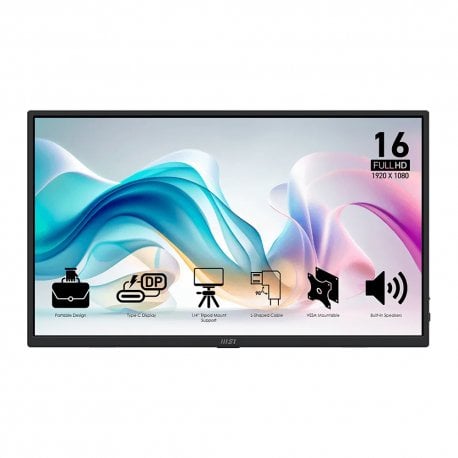 Монітор MSI PRO MP165 E6 Black (9S6-3PE50M-001)
