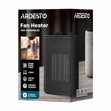 Тепловентилятор Ardesto FHC-M2000BLSS 2000Вт Black (FHC-M2000BLSS)