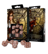 Набор кубиков Steampunk Clockwork Caramel & white Dice Set (7) (SSTC03)